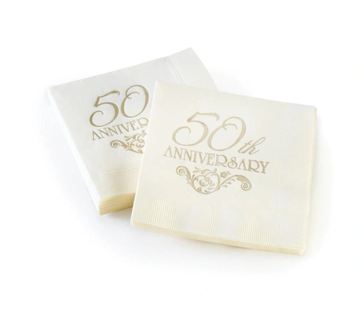50th Anniversary Napkins